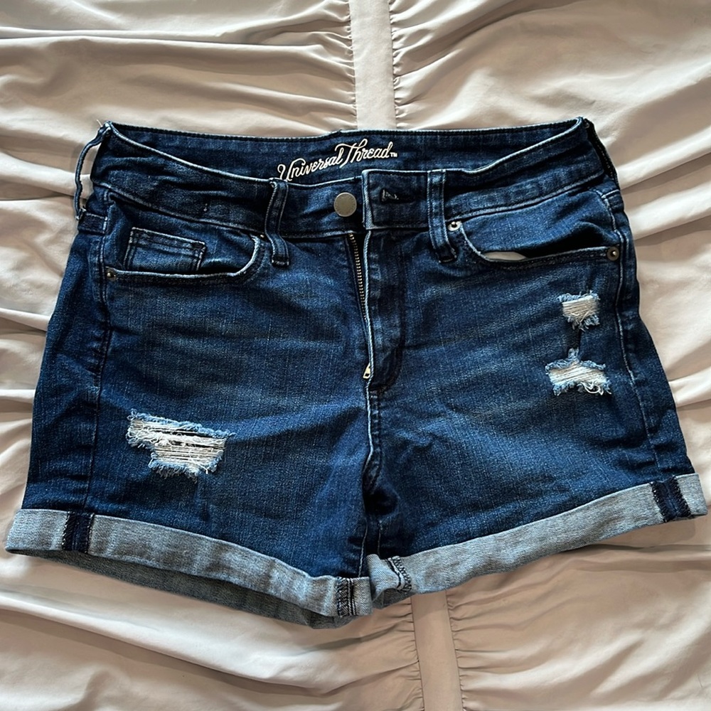 Universal Thread High Rise Midi Jean Shorts